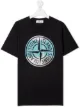 Image 1 of Stone Island Junior TEEN logo-print cotton T-Shirt