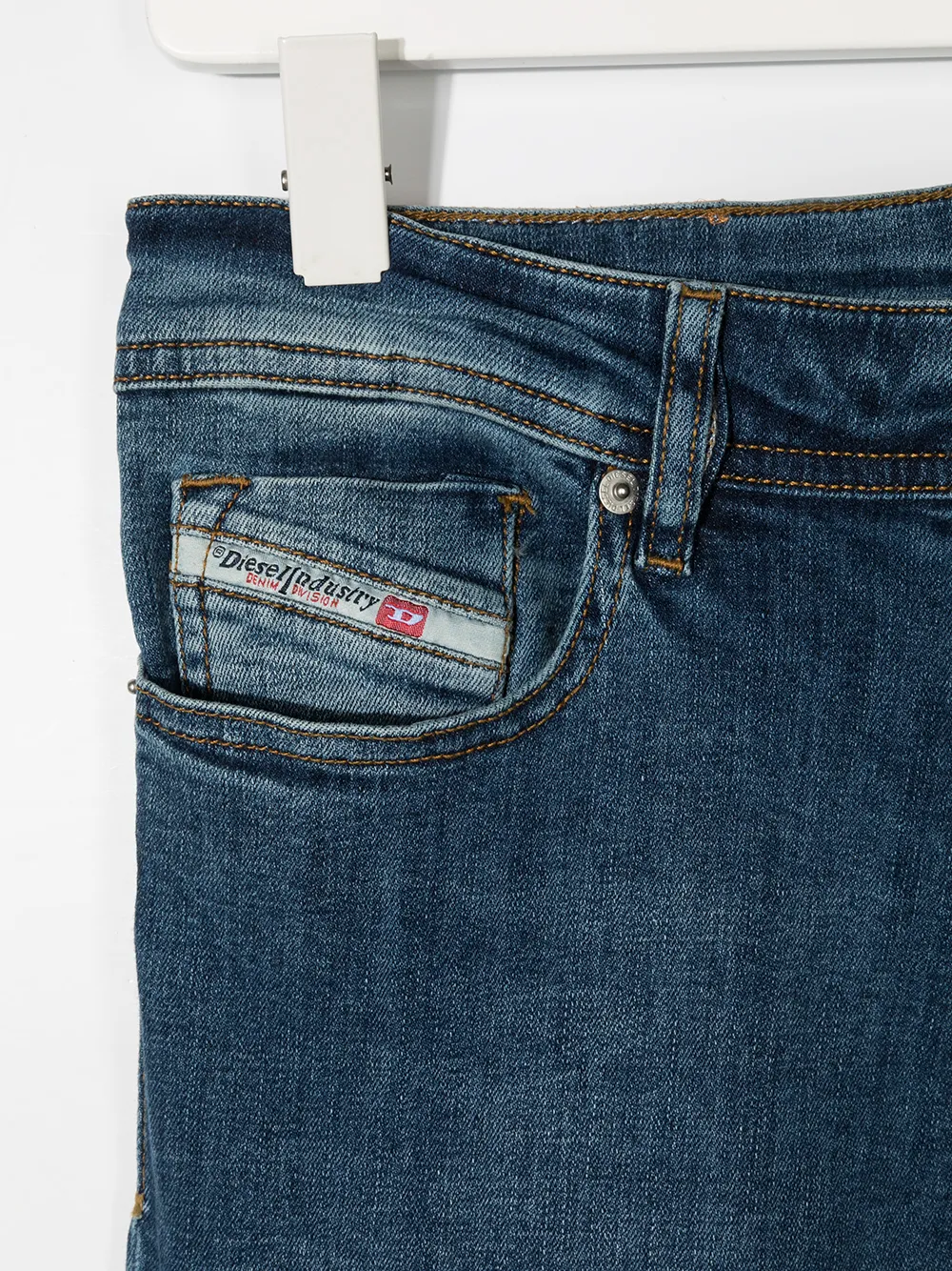 фото Diesel kids узкие джинсы средней посадки