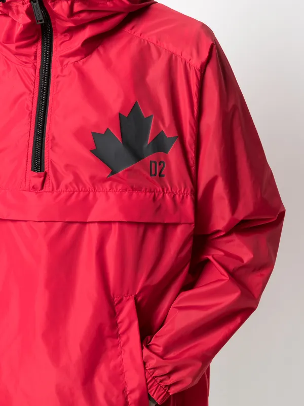 logo-print windbreaker jacket for men 