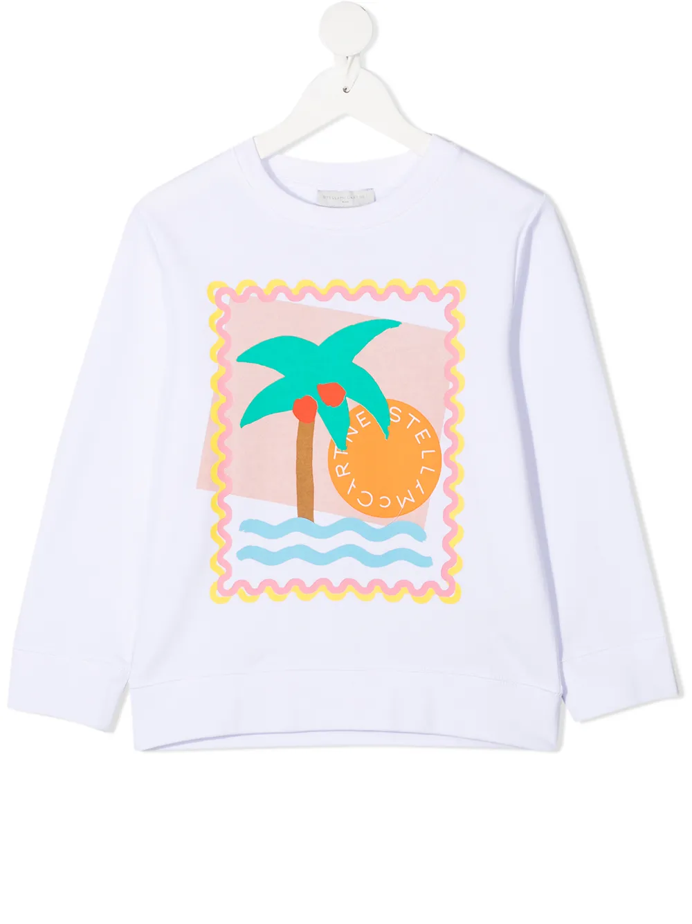 Image 1 of Stella McCartney Kids postcard-print sweatshirt