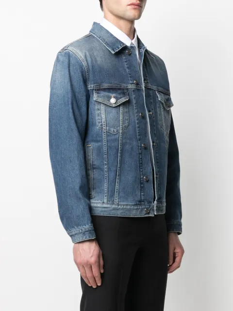 givenchy logo print denim jacket