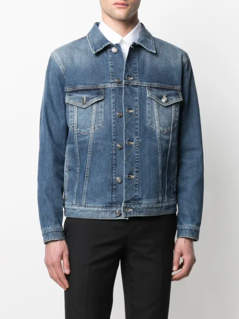 givenchy logo print denim jacket