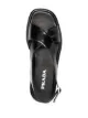 Prada debossed-logo flat sandals