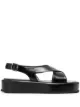 Image 1 of Prada debossed-logo flat sandals