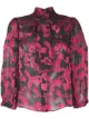 Image 1 of Alice+Olivia devoré velvet blouse
