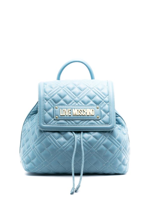 Love Moschino quilted logo backpack 