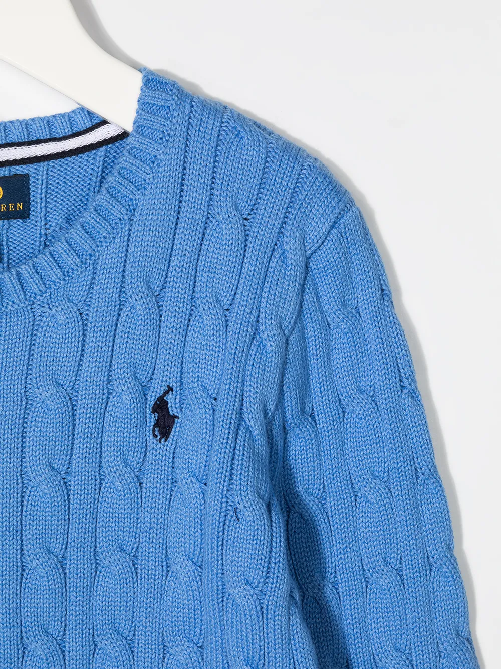 POLO RALPH LAUREN KIDS Kabelgebreide trui Blauw