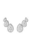Boucheron 18kt white gold diamond Serpent Bohème earrings - Silver