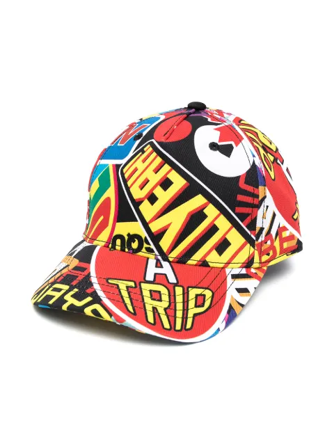 DSQUARED2 KIDS multi-print cap