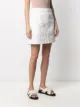 Ports 1961 denim skirt with contrast stitching