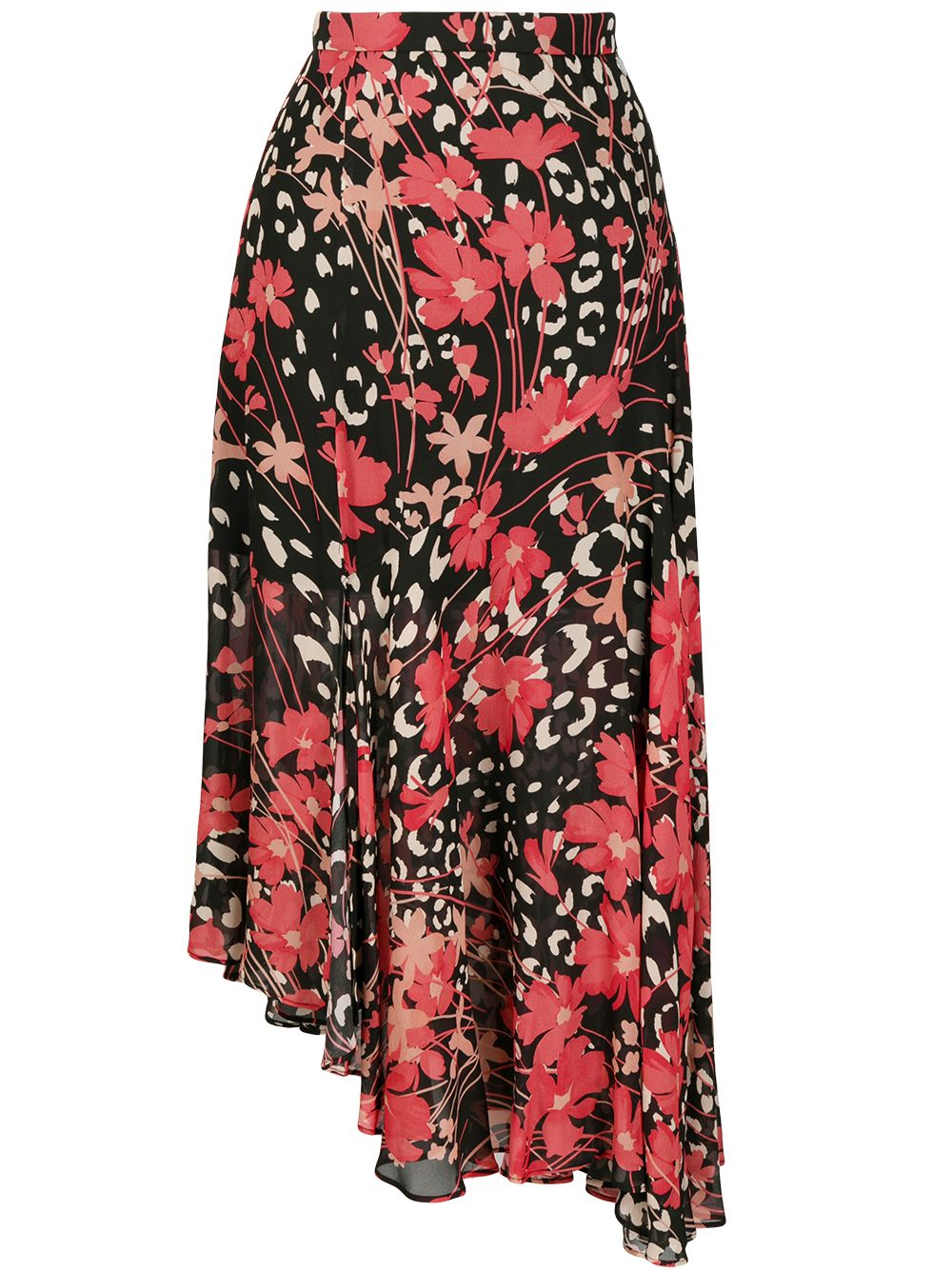 фото Twin-set юбка асимметричного кроя с цветочным принтом