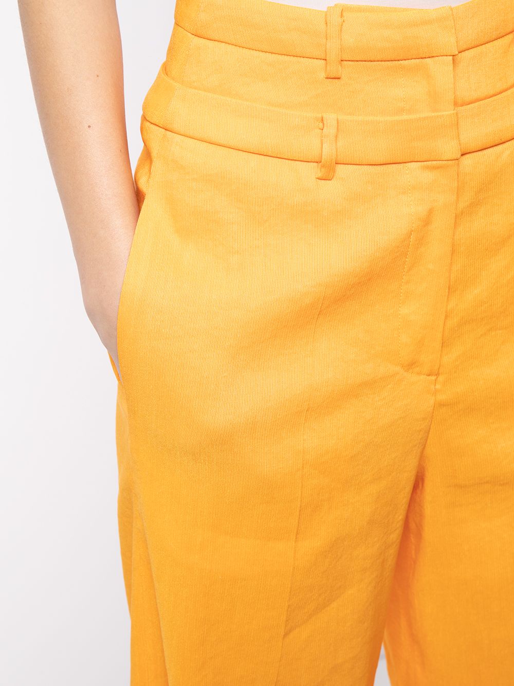Shop Rejina Pyo Laila High-waisted Flared Trousers In Yellow