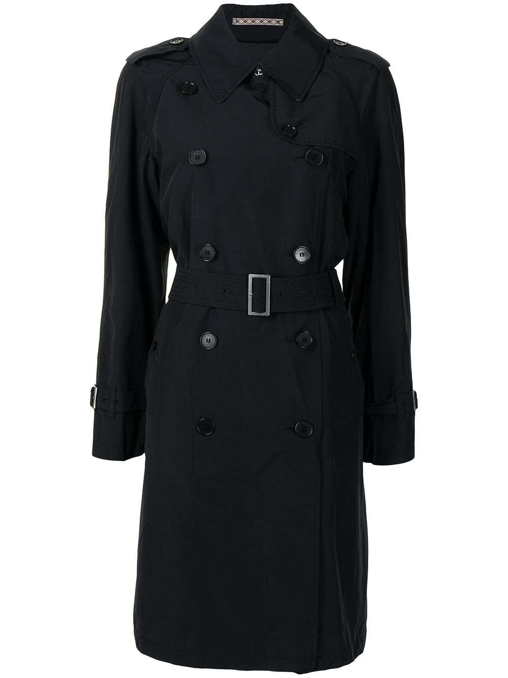 Burberry Pre-Owned Belted double-breasted Trench Coat - Farfetch