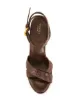 Gucci Pre-Owned босоножки с тиснением под кожу крокодила