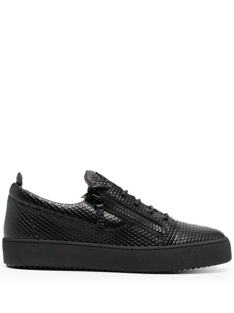 Giuseppe Zanotti фактурные кеды
