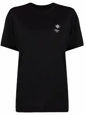 Saint Laurent logo-print T-shirt | Black | FARFETCH