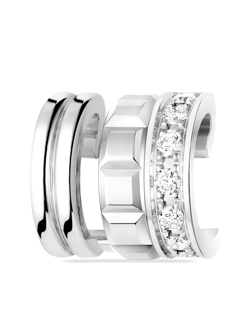 Boucheron 18kt white gold Quatre diamond ear cuff | Men | Image 2