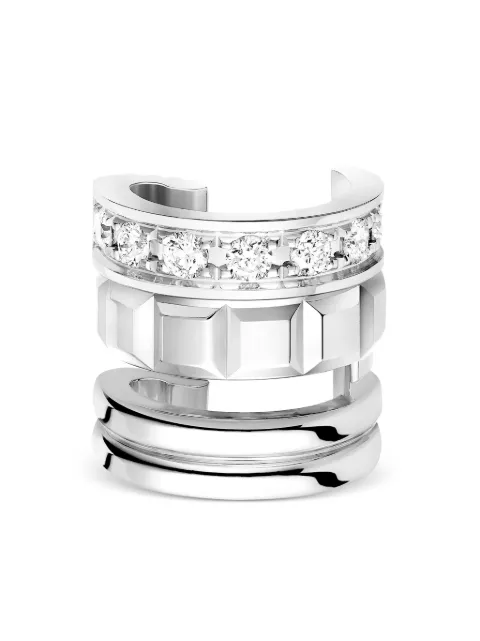 Boucheron arete ear-cuff Quatre en oro blanco de 18kt con diamantes