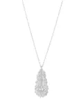 Boucheron 18kt white gold diamond Plume de Paon pendant - Silver
