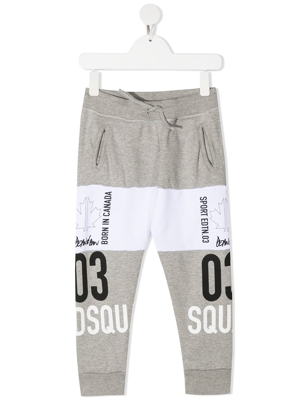 фото Dsquared2 kids спортивные брюки с логотипом