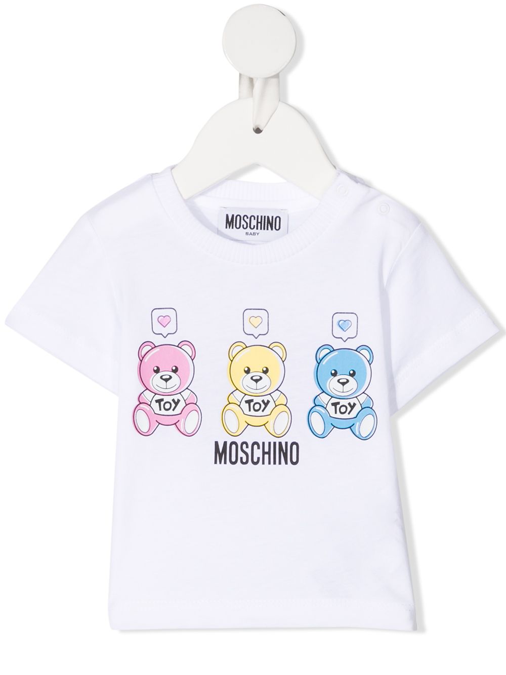 фото Moschino kids футболка с логотипом