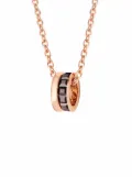 Boucheron 18kt rose gold Quatre Classique mini pendant - Black