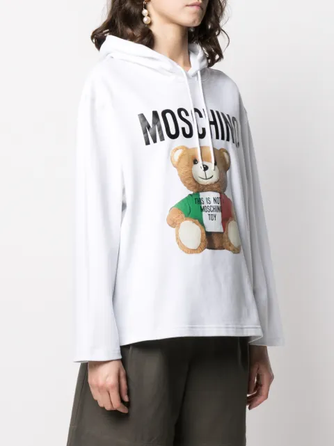 moschino bear hoodie women's