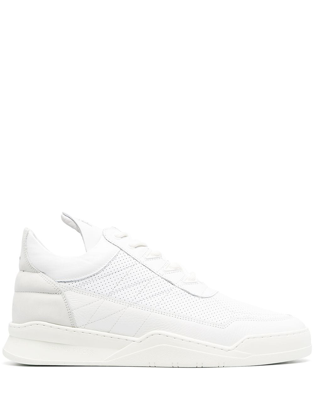 Filling Pieces High-top Lace-up Trainers In White