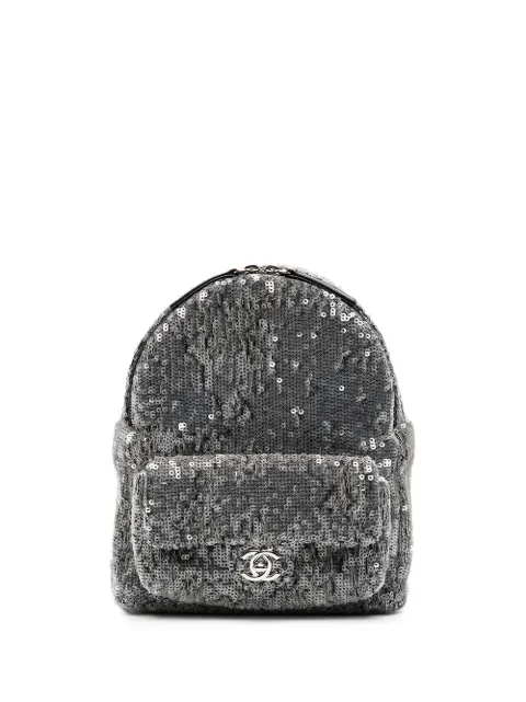 chanel sequin backpack