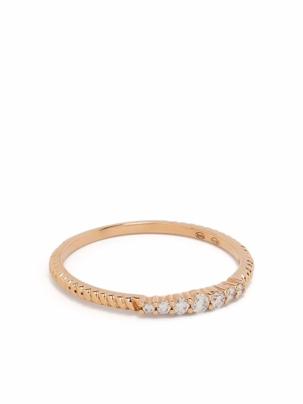 

Djula 18kt rose gold Accumulation diamond ring - Pink