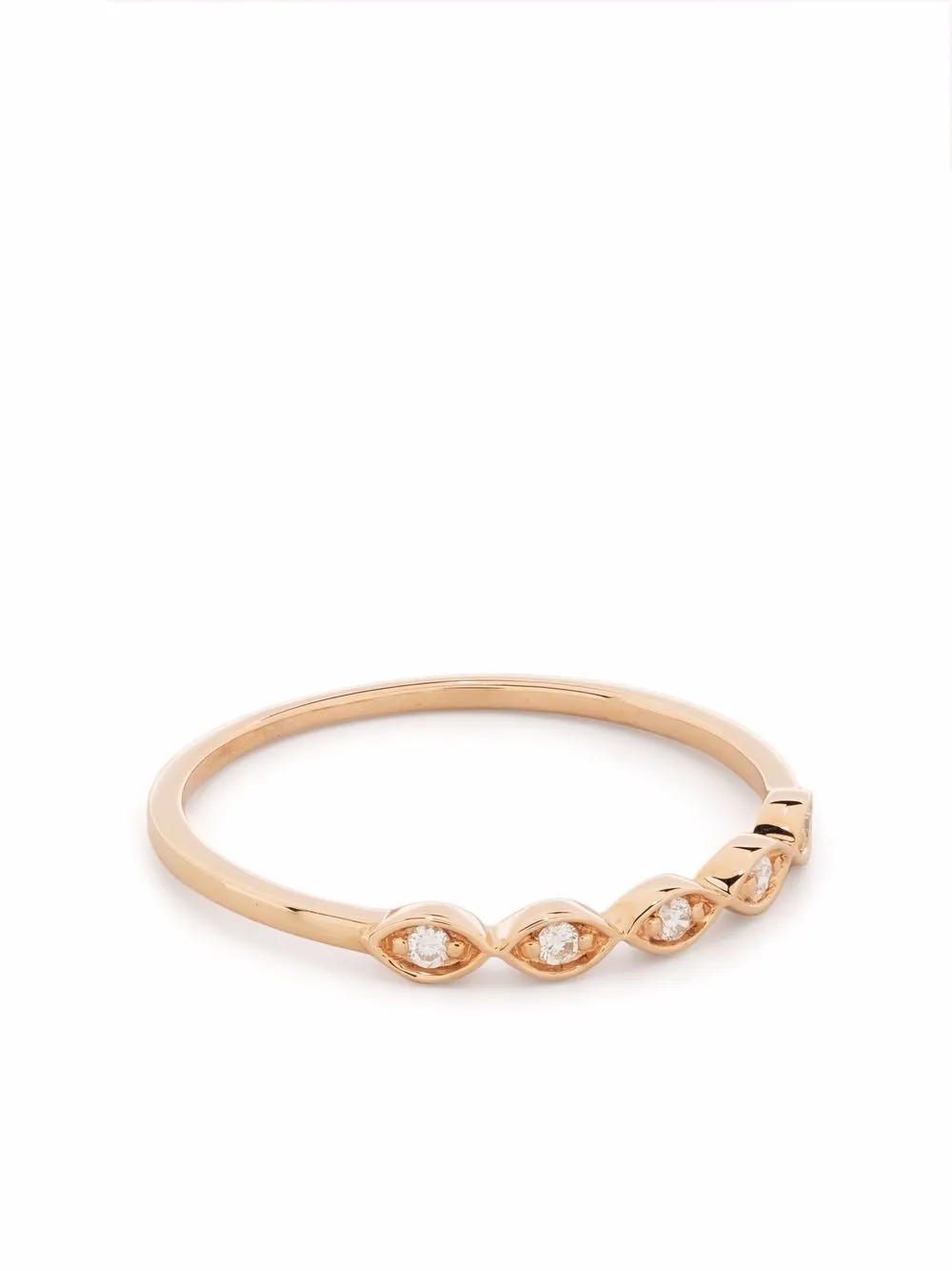 Djula 18kt rose gold Accumulation diamond ring - Pink