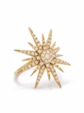 Djula 18kt yellow gold Big Sun diamond ring