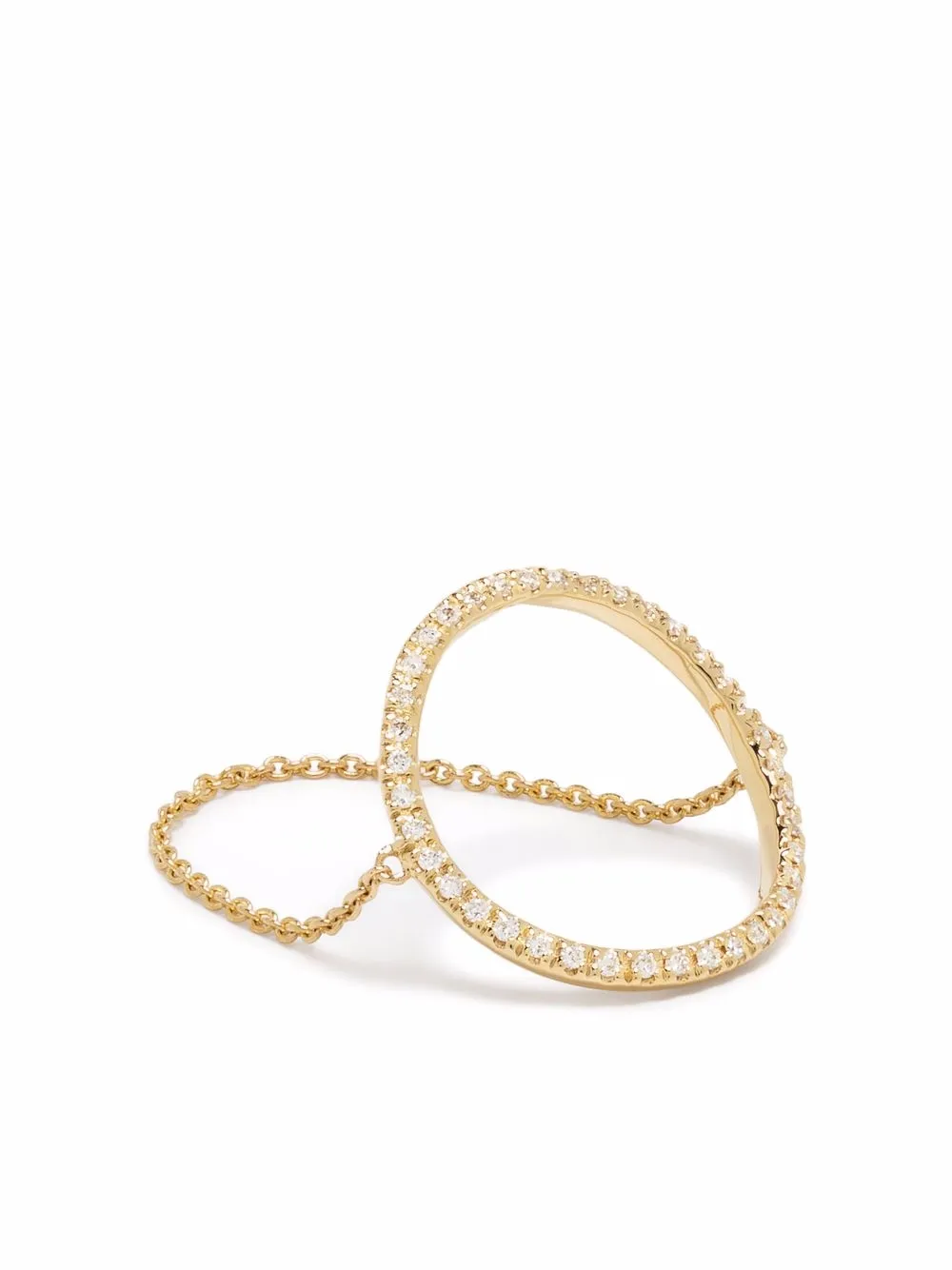 

Djula 18kt yellow gold Big Circle diamond ring