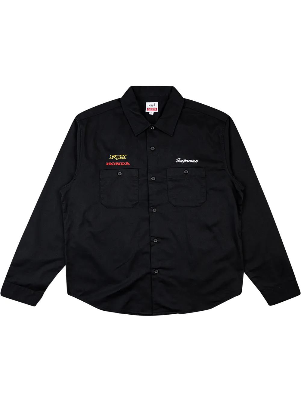 supreme honda fox racing work shirt