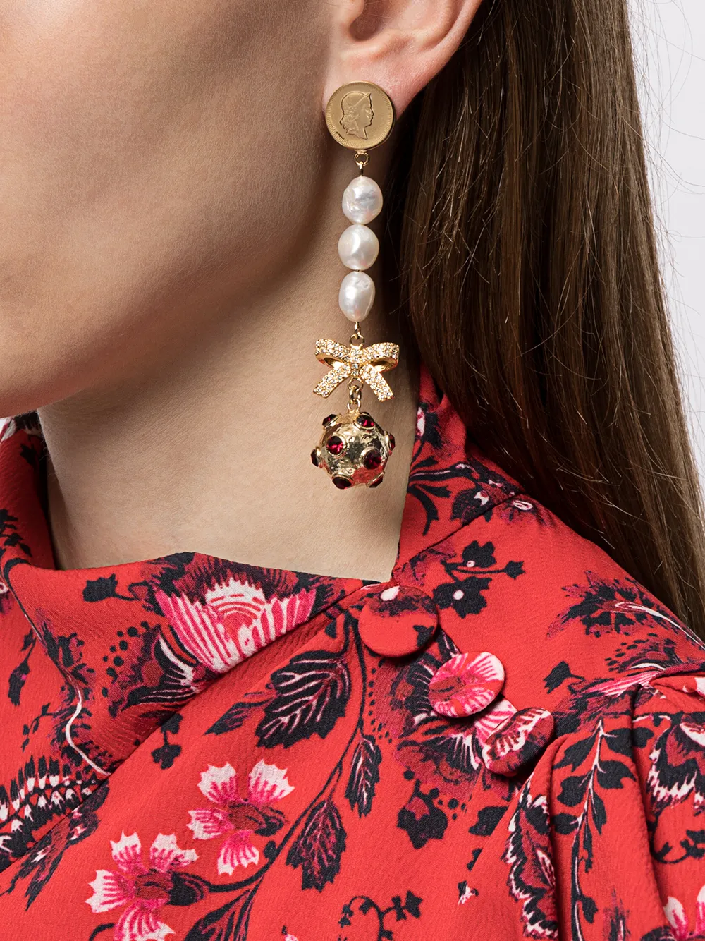 фото Erdem серьги-подвески с искусственным жемчугом