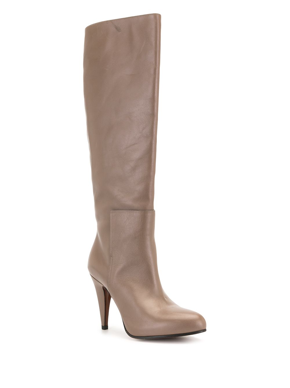 Pre-owned Balenciaga 95mm Knee-high Boots In Brown