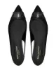 Saint Laurent Sapatilha Anais com detalhe de laço
