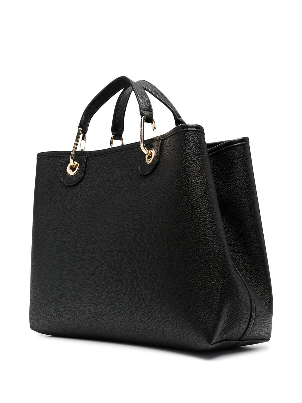 Shop Emporio Armani Logo-print Tote Bag In Black