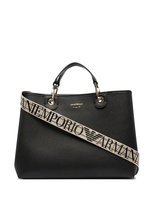 Sac cabas à logo imprimé - Emporio Armani - Modalova