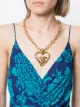 Image 2 of Chanel Pre-Owned 1995 CC heart motif chain necklace