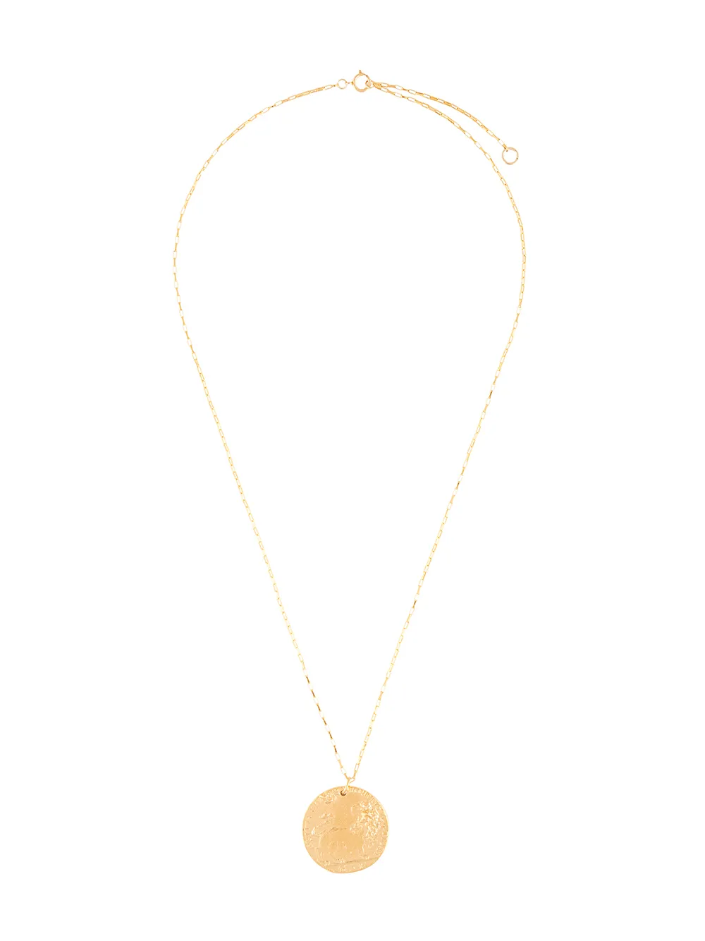 Alighieri Il Leone Medallion Gold-plated Necklace In Gold