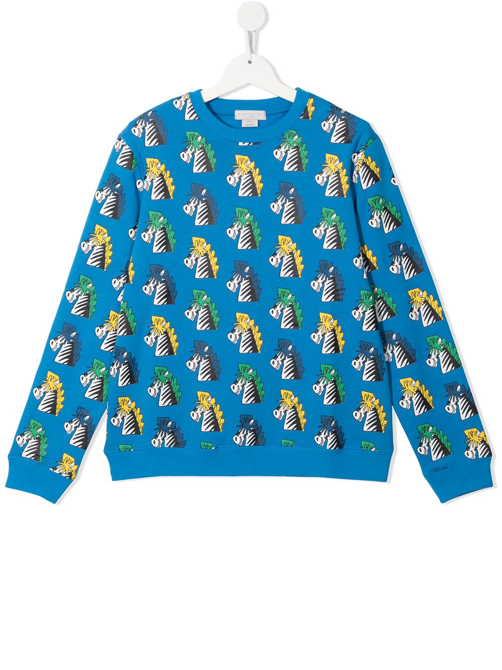 STELLA MCCARTNEY TEEN ZEBRA-PRINT SWEATSHIRT