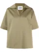 Image 1 of Jil Sander spread-collar short-sleeve top