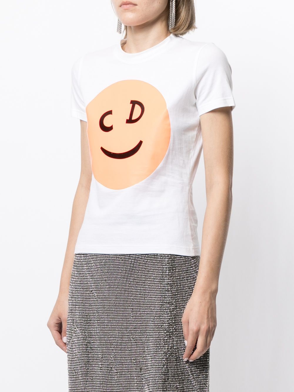 Christian Dior Pre-Owned pre-owned CD Smile Print T-shirt - Farfetch