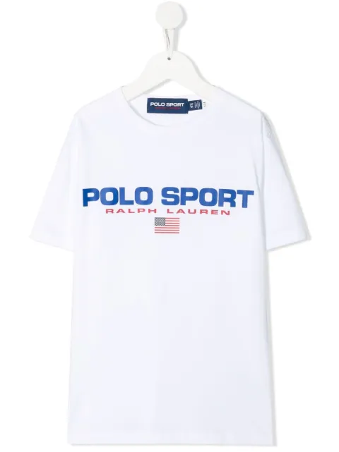 POLO RALPH LAUREN KIDS playera con logo estampado