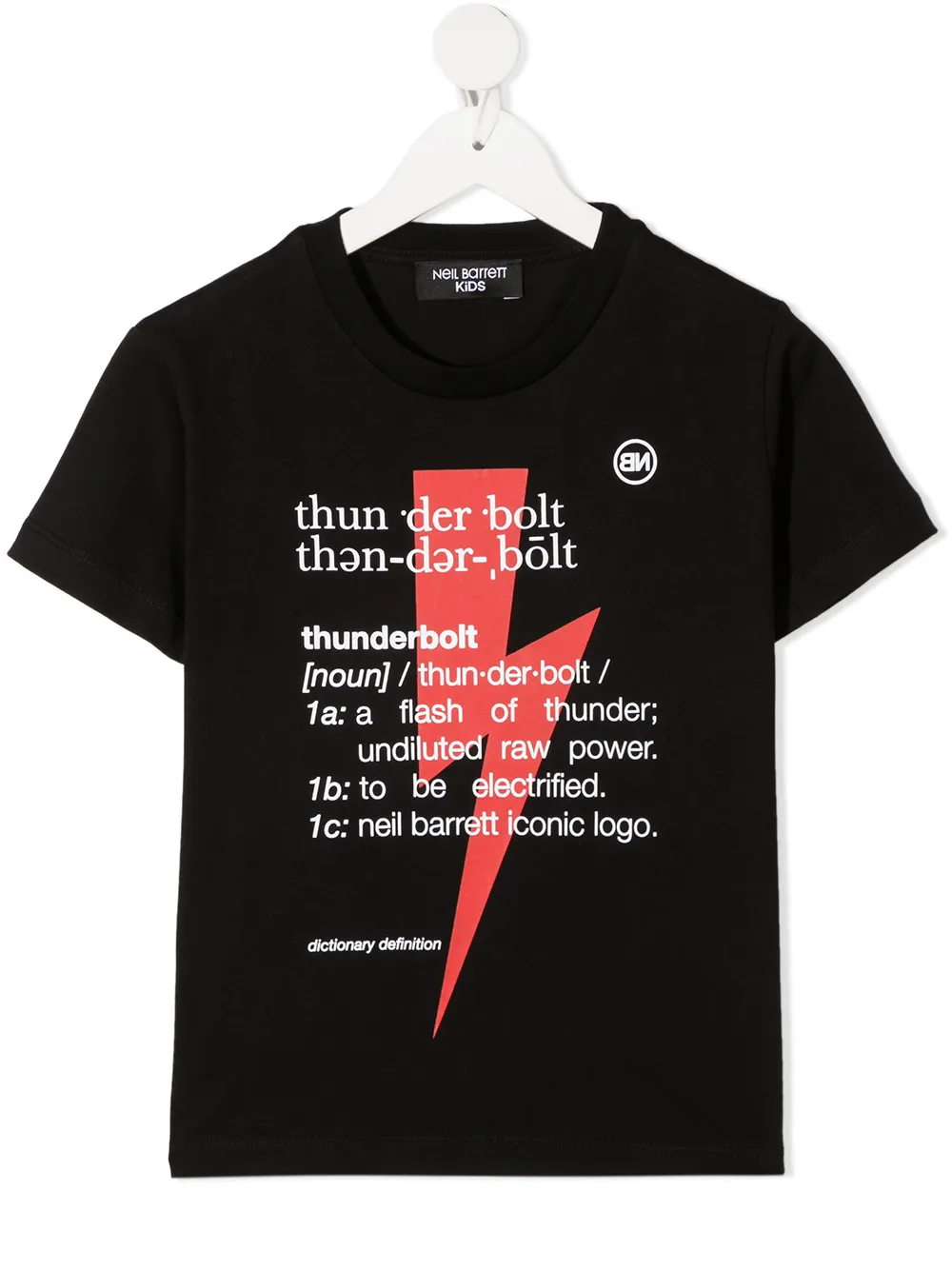 

Neil Barrett Kids Thunderbolt T-shirt - Black