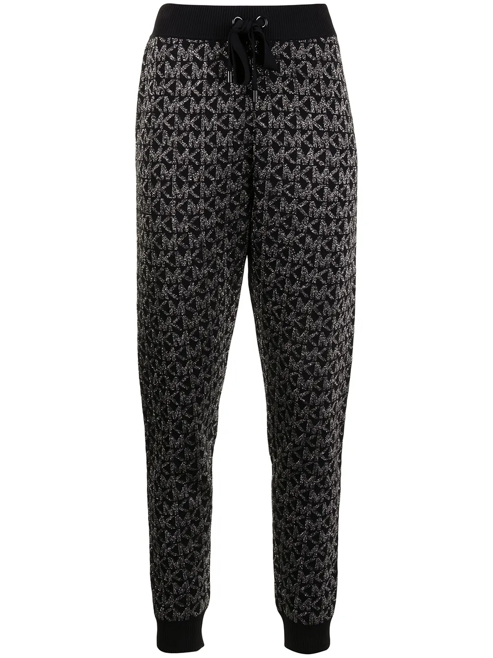Image 1 of Michael Michael Kors glitter-logo slim joggers