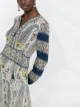 ETRO paisley print tie-neck dress