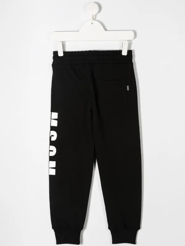 Shop MSGM Kids logo-print track pants with Express Delivery - FARFETCH