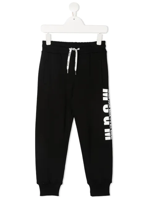 MSGM Kids pants con logo estampado